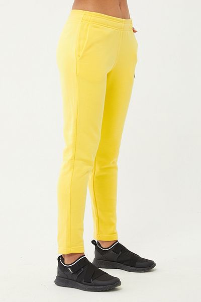 bilcee Powder Yellow Women's Sweatshirt Set - Straight Leg, Stand Collar, Half Zipper 1632