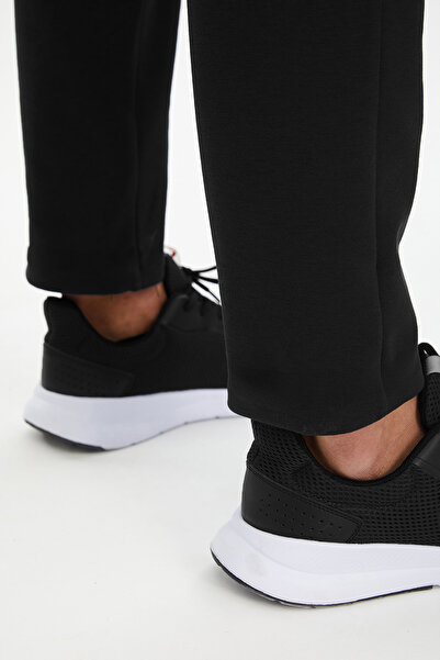 bilcee Peak Erkek Siyah Cepli Düz Paça Eşofman Altı 7011