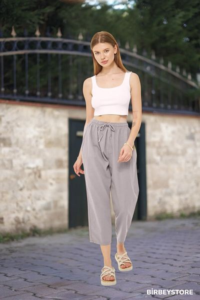 BİRBEYSTORE Unisex Large Size Raw Cloth - Capri Unikal Style 100% Cotton Relaxed