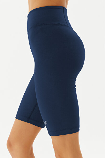 bilcee Γυναικείο κοντό αθλητικό κολάν ποδηλασίας με ψηλή μέση από οργανικό βαμβάκι, ελαστικό και συσφιγκτικό 0115