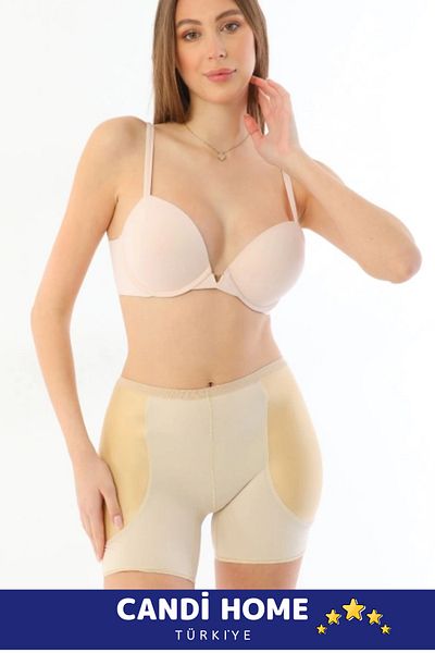 HOBİ CONDİ Premium Special Series Design Tightening Firming Shaping Side Support Pop-Up Shorts