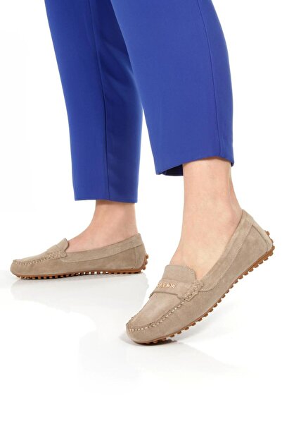 Clever Cleverly günlük rahat süet deri babet