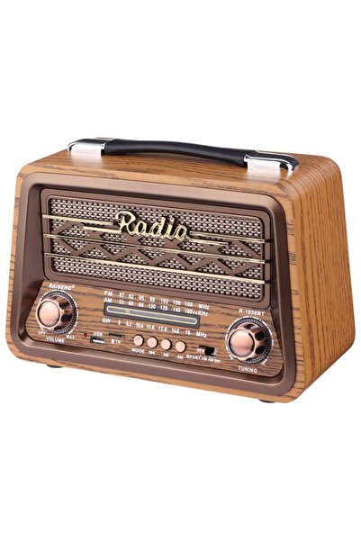 JUNGLEE NOSTALJİK RADYO BLUETOOTH SPEAKER ŞARJLI SD KART USB GİRİŞLİ MP3 ÇALA...