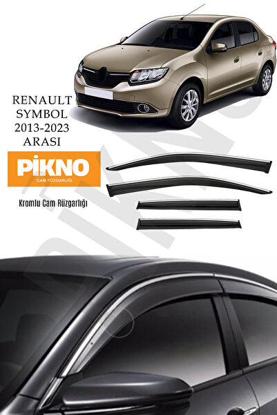 pikno Renault Symbol 2013-2023 Arası Kromlu Cam Rüzgarlığı 4'lü Set A+ Plus