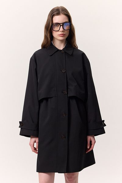 Manuka Leichter Trenchcoat SCHWARZ – BEL-Tuning Turquie Fashion