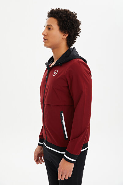 bilcee Erkek Bordo Kapüşonlu Dokuma Eşofman Üstü 2008