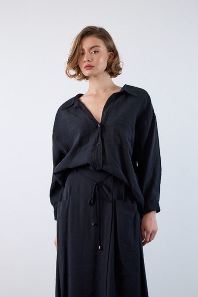 hancez Πουκάμισο Χαμηλού Ώμου Oversize 4612