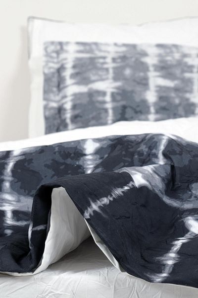 Ecocotton Set cuvertură de pilota Galia 100% bumbac fără călcat imprimat negru 160x220 cm