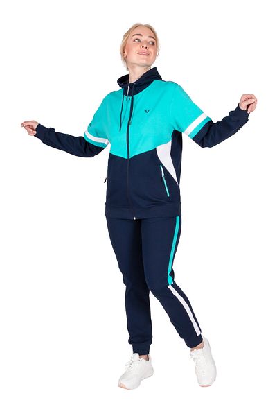 bilcee Women's Fresh Large Size Cotton Hooded Tracksuit 8422