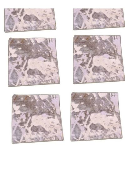 smart home Anti-Slip Door Mat Set Consisting Of 6 Pieces, Anti-Slip Bathroom Mat, 56*56 Cm