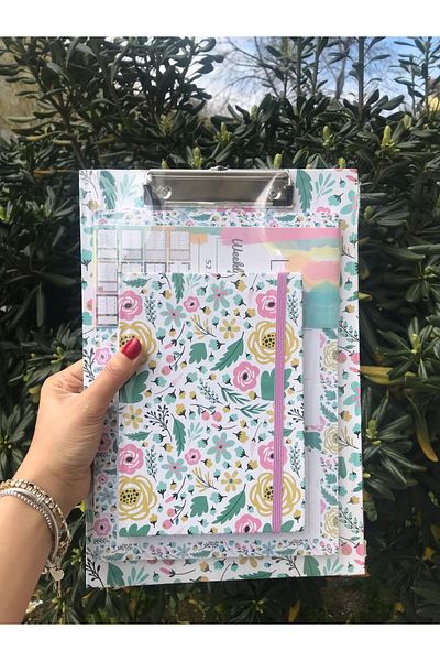 Adalinhome Atakids Lizy Secretarial File, Notebook and Weekly Planner Set of 3