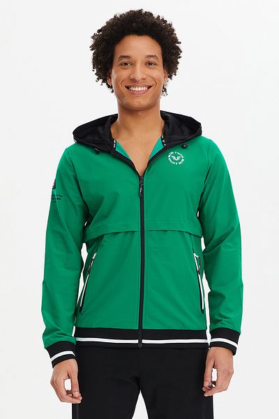 bilcee Men's Green Hooded Woven Tracksuit Top 2008