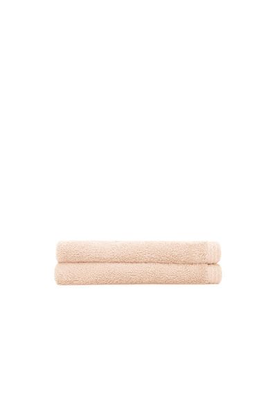 Ecocotton Σετ πετσετών χεριών από καθαρό βαμβάκι 2 τεμαχίων 100% οργανικό βαμβάκι με κεντημένη πούδρα με πεταλούδα 30x50 cm