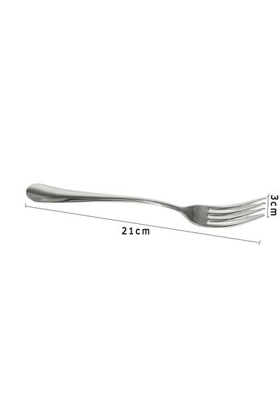 Generic 6-piece stainless steel dinner fork set