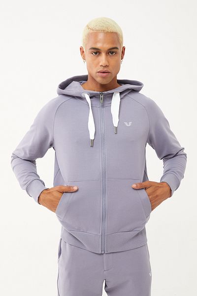 bilcee Men's Light Granite Organic Cotton Sports Tracksuit Top 0802