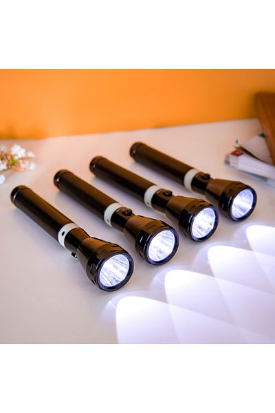 KRYPTON Rechargeable LED Flashlight, CREE LED, 1900mAh Battery, Unbreakable Lens, for Camping & Hiking