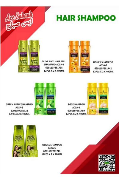 Ace Sabaah HONEY SHAMPOO 400ML X 2 PCS