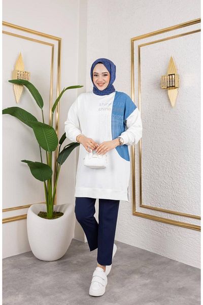 BY TÖDÜ Denim Detail Sport Tunic