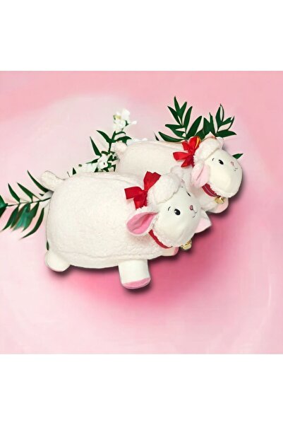 Mellito Toyzz 30 Cm Sevimli Beyaz Kuzu Peluş Oyuncak & Uyku Arkadaşı & Hediyelik Tombul Kuzucuk