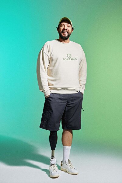 Socrates Dergi Φούτερ Love Game SuperSoft - Μπεζ περγαμηνή