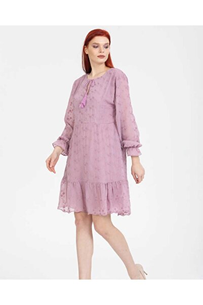 NAVY Φόρεμα σιφόν με λαιμόκοψη halter και λεπτομέρεια κεντήματος