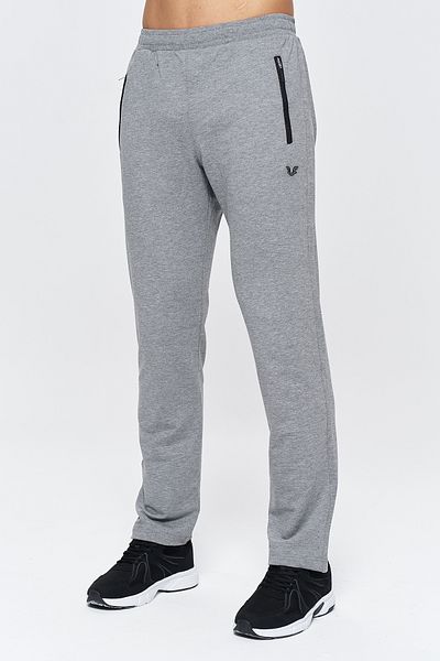 bilcee Ανδρικό γκρι φούτερ με τσέπη με φερμουάρ Casual Fit ίσιο πόδι 1732