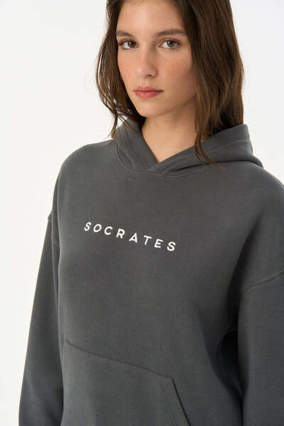 Socrates Dergi Socrates SuperSoft Світшот з капюшоном - Антрацит