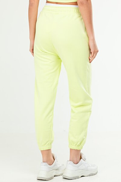 speedlife Light Green Oversize Cotton High Waist Women's Sweatpants - Sd1000