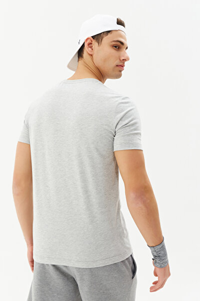 bilcee Сірий чоловічий велосипедний комір 100% бавовна Базова повсякденна та спортивна футболка 8766