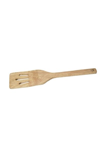 Generic Flat hollow wooden spoon for stirring food, high temperature resistant
