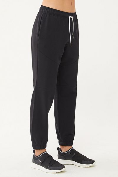 bilcee Pantaloni de sport sport pentru femei din bumbac organic negru - 0722