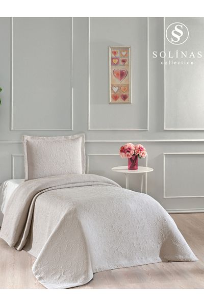 Solinas Collection Единично покривало за легло от норка Soldi Fiori