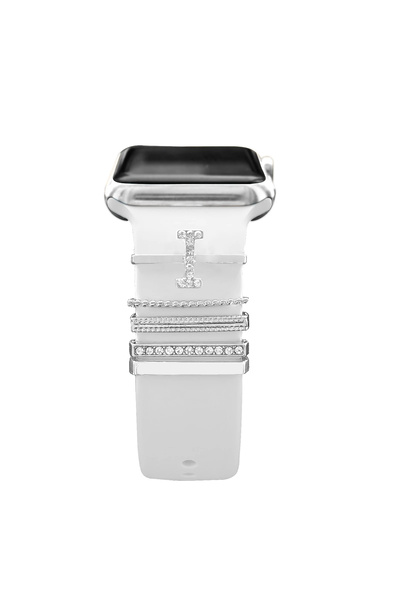 PSGT Apple Watch Uyumlu Harfli Charm Aksesuar Tüm Seriye Uyumlu Akıllı Saay C...