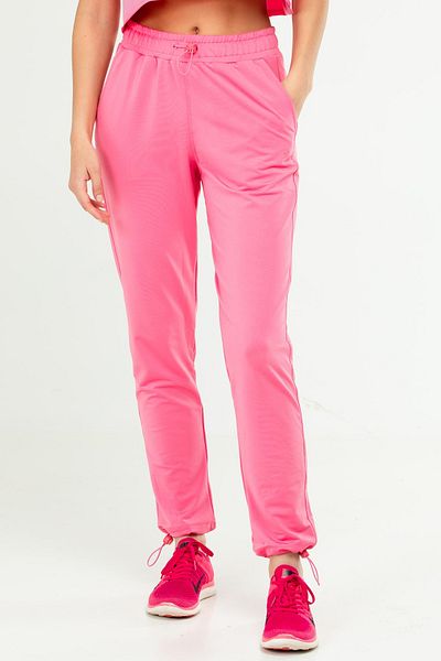 speedlife Pantaloni de trening pentru femei cu picior de cauciuc obișnuit roz Sd1002