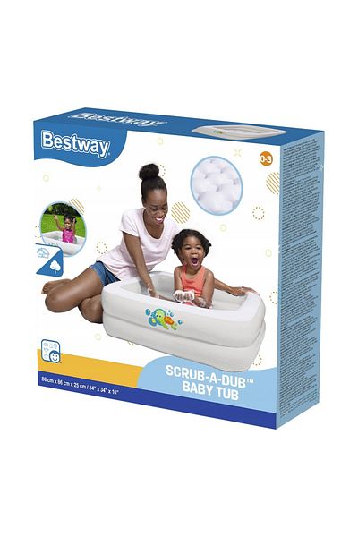 BESTWAY Baby Tub 0-3 Years, 86X86X25Cm