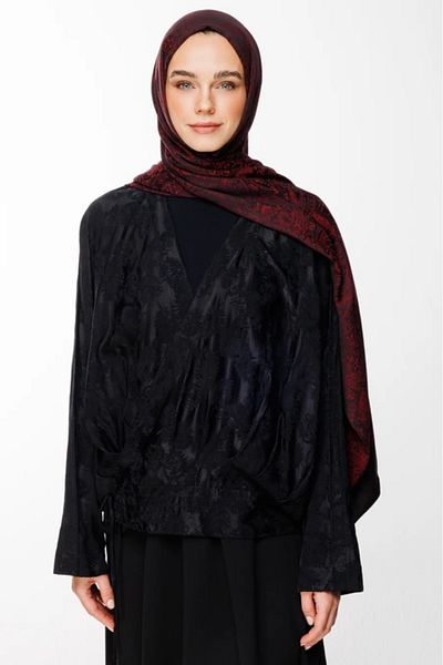 Mooncorn Şal cu două feţe cu model Velora