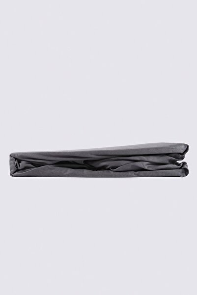 Ecocotton Single Fitted Sheet 100% Organic Cotton Satin Anthracite 120x200 Cm