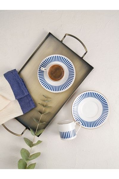 Viyalente Porcelain Alya 4 Piece Coffee Set 2 Piece Coffee Cup Set