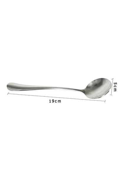 Generic 6-piece stainless steel spoon set