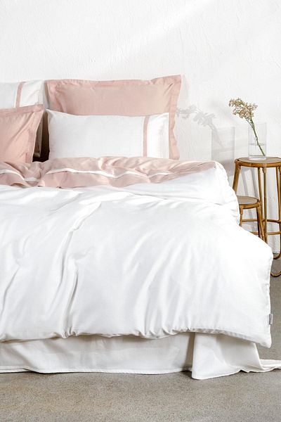 Ecocotton Set cuvertură de pilota New Basic Oversize 100% bumbac organic pudră satinată 240x220 cm