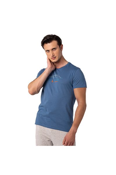 Merrell Tamp Men's Blue T-Shirt Men's T-Shirt M4Tampm