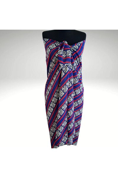 NVSisters Long Print Chiffon Pareo, Beach Dress