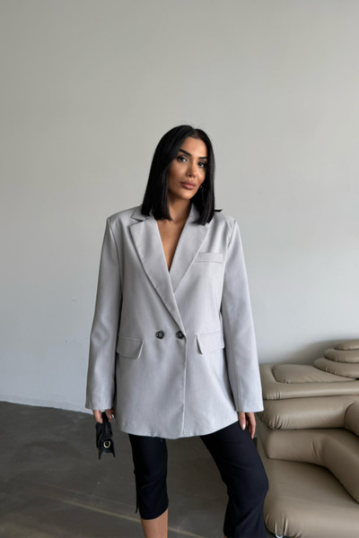 modamtn Edolika Jacket with Back Slit Detail - Gray