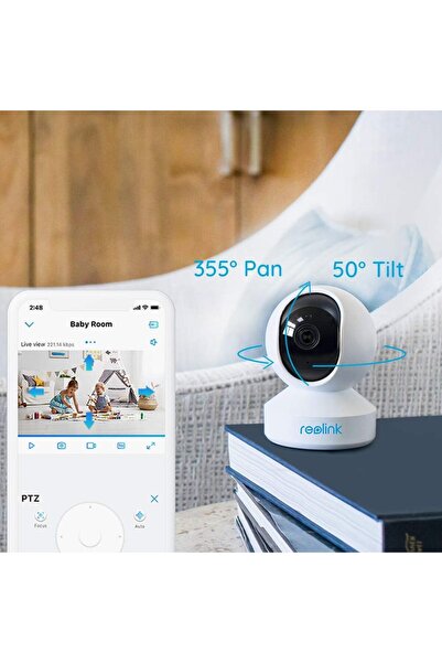 ReoLink كاميرا أمان داخلية بدقة 4 ميجابكسل، وجهاز مراقبة أطفال ثنائي النطاق 2.4 جيجاهرتز/5 جيجاهرتز، وصوت ثنائي الاتجاه، ورؤية ليلية بالأشعة تحت الحمراء،