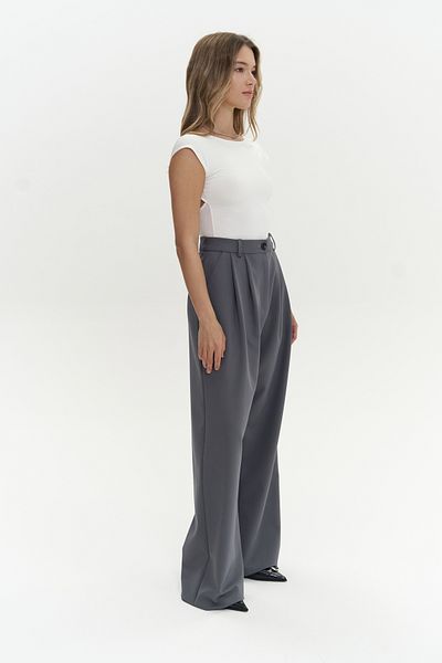 Mai Kaylee Graue Palazzo-Hose
