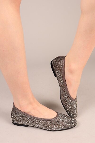 Birikon SWEETZ Кам'яний принт на тюлевих балетках PLATİN