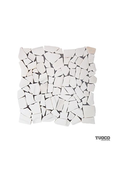 TUQCO Doğal Tas Çakıl Dolomit Eskitme Mermer Mozaik