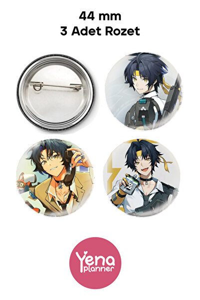 Yenaplanner مجموعة زينة / شارة Zenless Zone Zero Asaba Harumasa