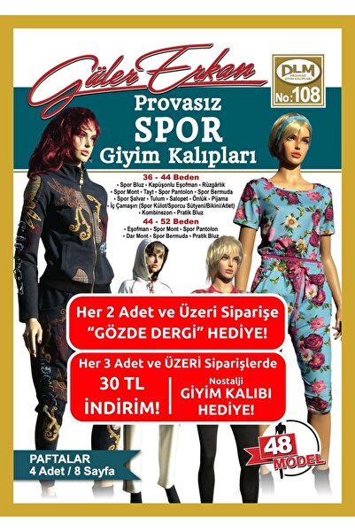 Dilem Yayınevi Güler Erkan No:108 Provasız Spor Giyim Kalıpları