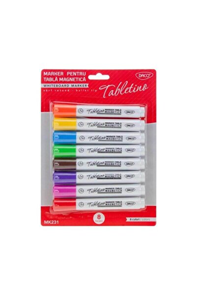 daço Set 12 markere whiteboard cu buretel